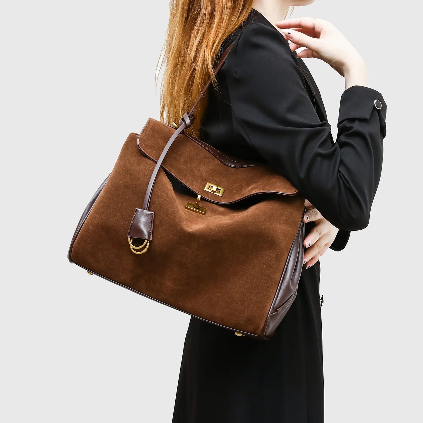 Divers sacs de luxe en cuir véritable, sac à main à la mode pour femmes, panier de légumes, sac seau Portable pour femmes avec serrure