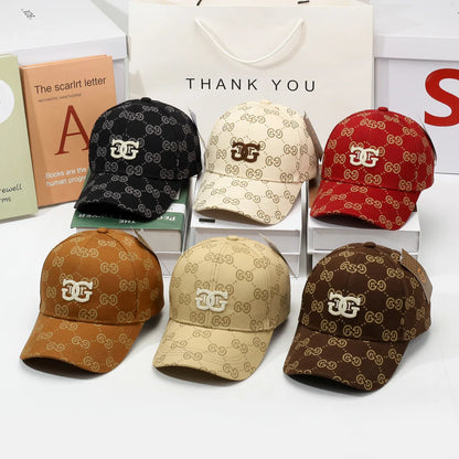 Casquette de baseball version coréenne pour hommes et femmes, chapeau à fleurs anciennes, plein de lettres ins, tendance, nouvelle collection printemps et été 2025