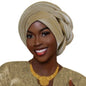 Mode africaine musulmane Turban casquette femmes Autogele couvre-chef dame bandeau Nigeria mariage couvre-chef Turbante Mujer 2025