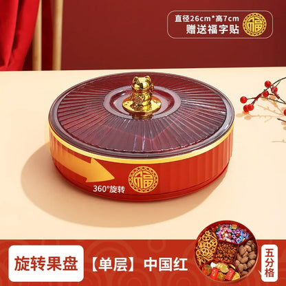 Boîte à snacks transparente multicouche, anti-poussière, acrylique, fruits secs, boîte de rangement pour bonbons et noix, salon moderne, conteneur solaire