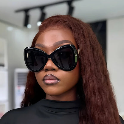 2025 nouvelle mode grand cadre oeil de chat papillon femmes lunettes de soleil de luxe concepteur hommes lunettes de soleil en plein air voyage lunettes femme UV400