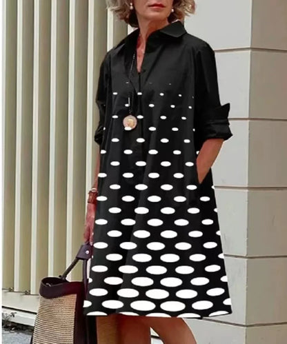 Mcdv-Robe chemise blanche longue pour femme, robe coréenne décontractée, robe rétro, cardigan asymétrique, taille moyenne, printemps et automne