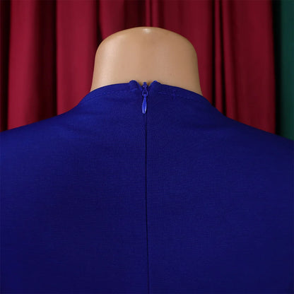 FairyShely 2025 Sexy Patchwork grande taille robe de Club femmes à manches longues grandes robes dame coupe ajustée fête robe courbe serrée