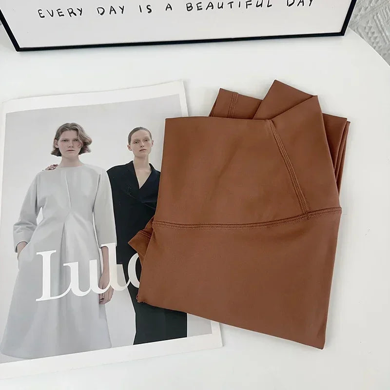 Offre spéciale Fitness femme Leggings pantalons de course sensation nue Leggings taille haute Push Up Sport femmes Fitness course Yoga pantalon