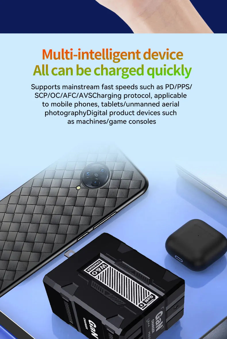 GaN 20W charge rapide PD3.0 chargeur Type C éclairage pour iPhone 12 13 Samsung Huawei Xiaomi téléphone portable prise ue/US chargeur mural