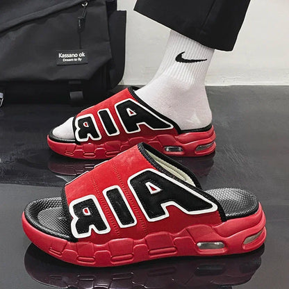 Pantoufles d'été confortables pour hommes, sandales d'extérieur pour hommes, chaussures de marques originales, sandales pour garçons, 2024