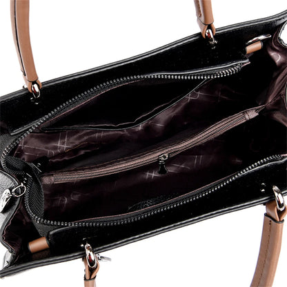 Sac à main multicouche de luxe pour femmes, sacoche tendance de bonne qualité en cuir souple, sac à bandoulière, 2024