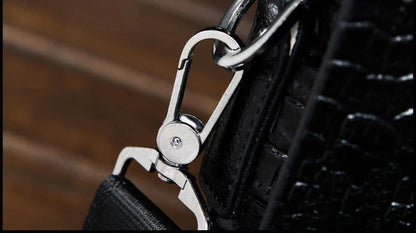 Marque de luxe sac de messager hommes en cuir affaires Alligator sac à bandoulière mâle sacoche décontractée Crocodile Grain sac à bandoulière pour hommes