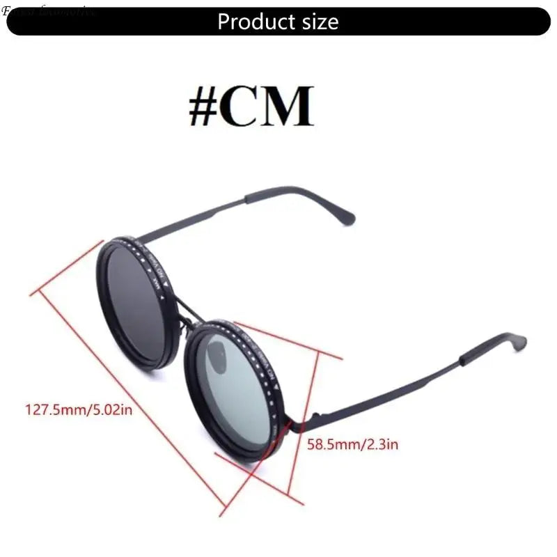 Lunettes soleil steampunk multifonction les lentilles polarisées à mode pour conduire pêche 32 Go