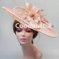 Royal Ascot grand Chapeau fascinateur femmes Kentucky Derby plume grand Chapeau fascinateur fête mariage casque fleur église Chapeau