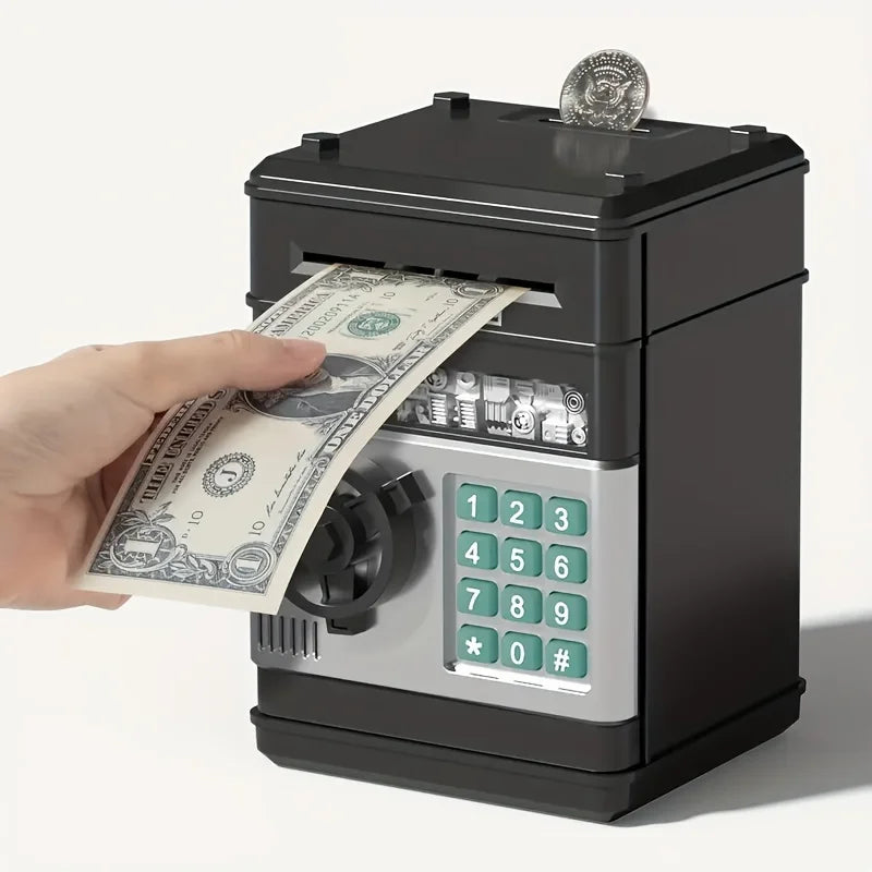 Tirelire créative automatique, Mini coffre-fort pour pièces de monnaie, économie d'argent, mot de passe, compteur de Code, serrure à clé, banque de monnaie, ATM, cadeau pour enfant