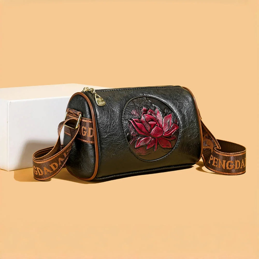 Sac à main décontracté en cuir souple pour femmes, sacs à bandoulière, nouvelle mode imprimée, fourre-tout pour dames, 2024