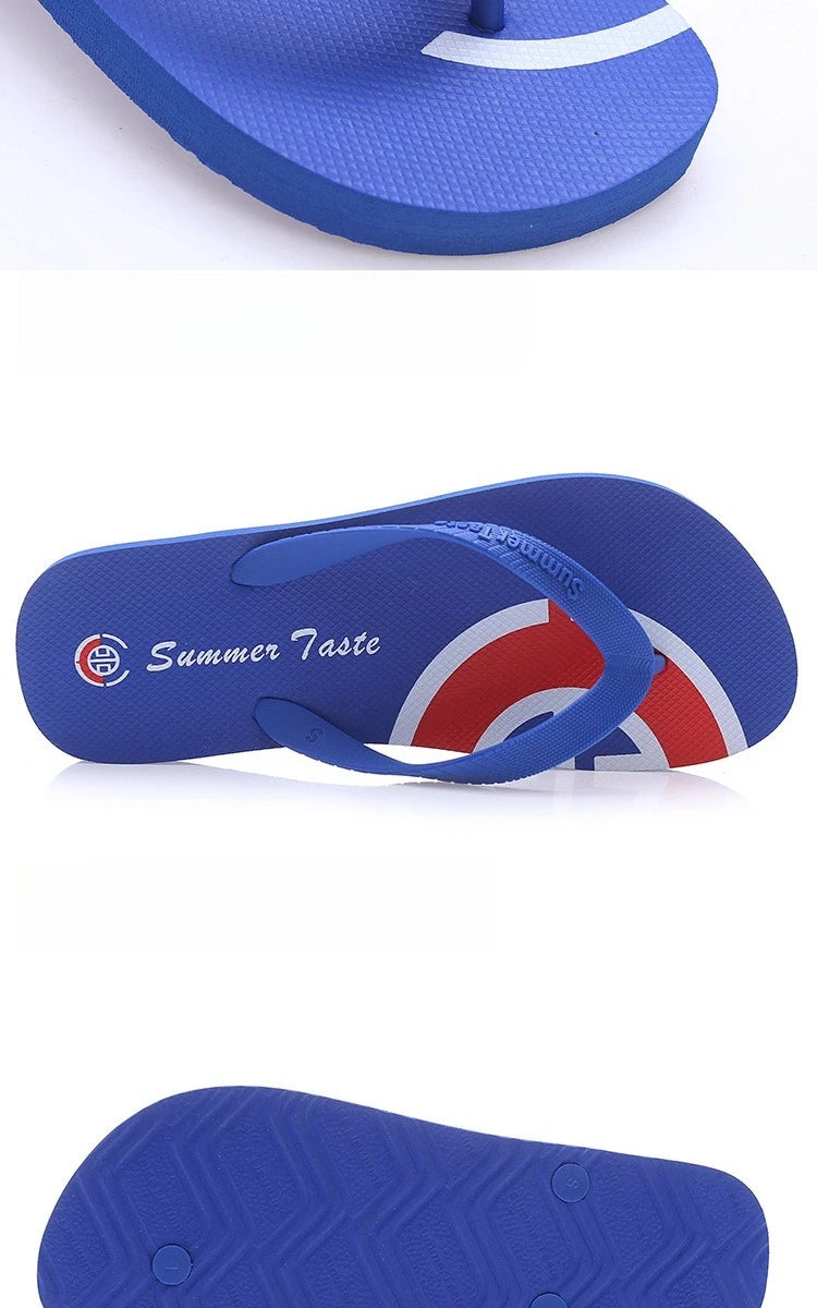 Nouveaux tongs antidérapantes pour hommes, sandales de plage tendance pour couples, motifs uniques, diapositives d'été unisexes durables pour l'extérieur, pour vêtements décontractés