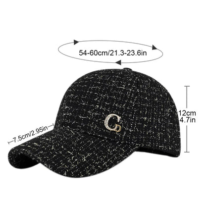 Casquette de Baseball avec Patch M en métal, chapeau noir élégant pour homme et femme, chapeau de soleil léger et réglable pour femmes