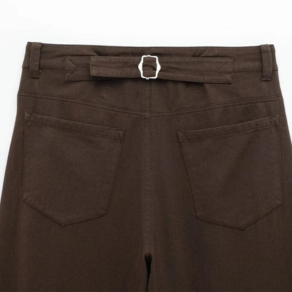 TRAF femmes jean marron taille haute poche Vintage Baggy jean femme pantalons longs décontractés printemps pantalon Streetwear été 2025