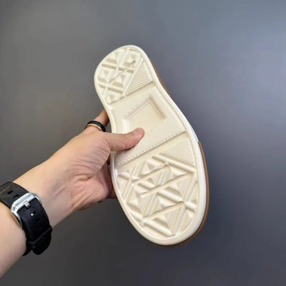 Hommes chaussures en cuir véritable à lacets couleurs mélangées plate-forme chaussures Hip Hop respirant espadrilles décontractées hommes bout rond chaussures d'entraînement