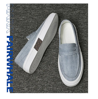 Mocassins d'été pour hommes, chaussures décontractées vertes faites à la main, chaussures de marche pour hommes, chaussures de conduite polyvalentes à semelle épaisse