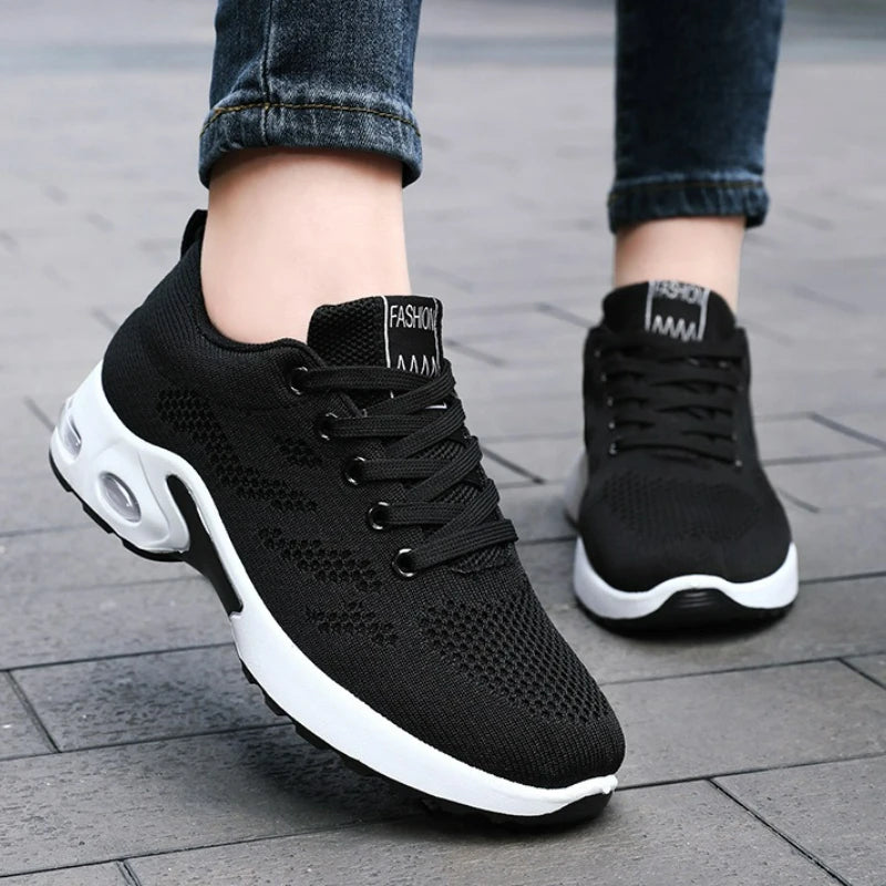 Chaussures pour femmes plate-forme baskets maille chaussures de course en plein air gros léger femmes chaussures décontractées de luxe blanc chaussure vulcanisée