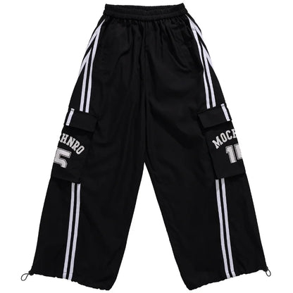 Ensemble T-shirt et pantalon à manches longues pour enfants, mode Hip Hop y2k, Costume de spectacle pour filles, tenue de scène, Costume de danse pour enfants, vêtements de rue