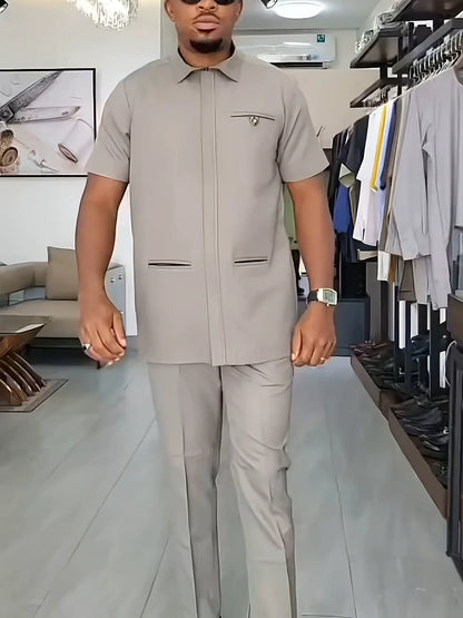 2 pièces hommes africains caftan tenues été mode afrique vêtements dashiki survêtement robe de soirée robe africaine 2025