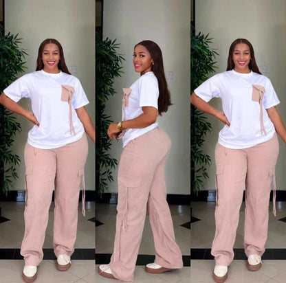 Ensemble Dashiki Africain pour Femme, Haut et Pantalon Assortis, Vêtements d'Été et d'Automne, Nouvelle Collection, 2 Pièces