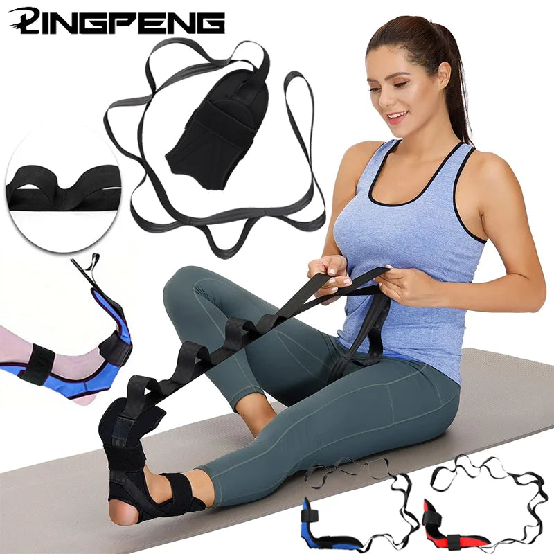 Bande d'étirement de Yoga, réglage segmenté assisté par la bande d'étirement des pieds, entraînement de rééducation, étirement des jambes et des pieds