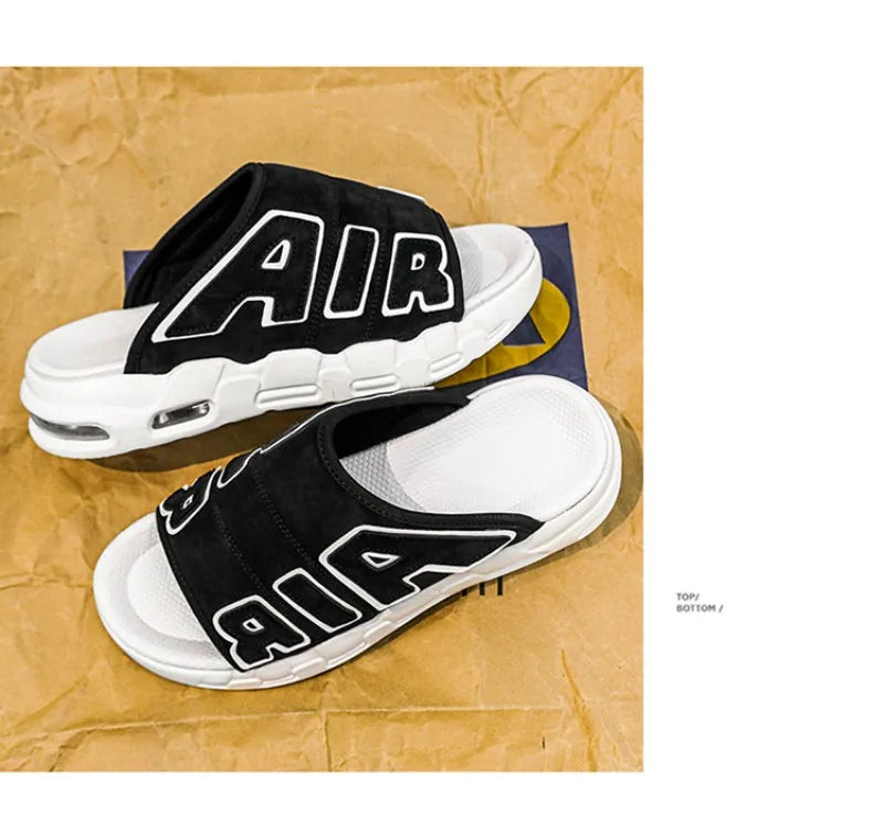 Nouveaux hommes d'été pantoufles homme coussin d'air pantoufles de créateur tongs pour hommes doux antidérapant pantoufles de sport pour hommes Chanclas Hombre