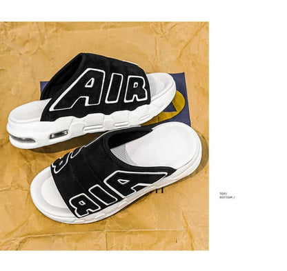 Nouveaux hommes d'été pantoufles homme coussin d'air pantoufles de créateur tongs pour hommes doux antidérapant pantoufles de sport pour hommes Chanclas Hombre