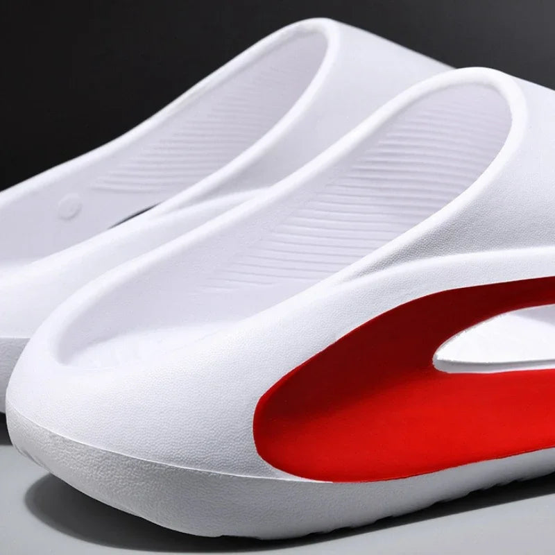 Pantoufles d'été à plateforme pour hommes et femmes, pantoufles d'intérieur à fond souple EVA, chaussures de plage légères, pantoufles d'extérieur antidérapantes pour femmes