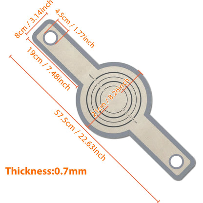 Élingue à pain en silicone pour four hollandais, tapis de cuisson réutilisable avec longs poignées, doublures antiadhésives pour pâte à pâtisserie transformée