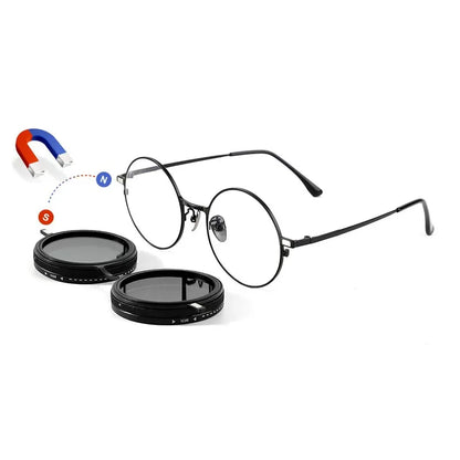 Clip magnétique personnalisé pour myopie sur lunettes de soleil à gradation réglable ND9