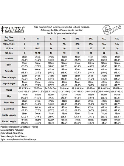 BS -  rue mode femme 2 pièces ensembles élégant manches courtes bouffantes haut court pantalon à jambes larges 2 pièces tenue élégant bureau pantalon ensembles