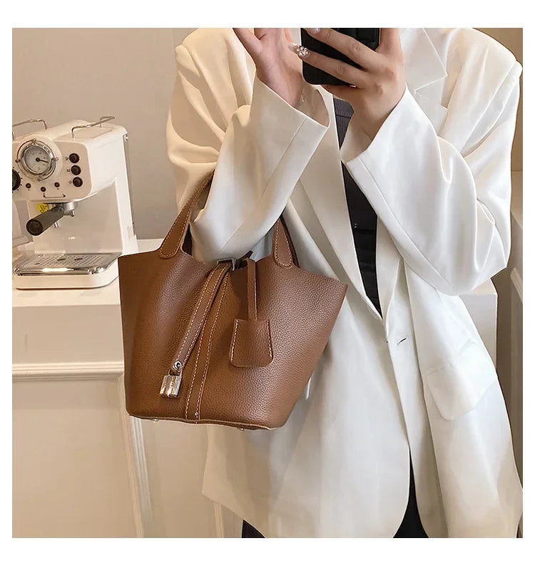 Sac à main en cuir PU pour femmes, Design Unique haut de gamme, offre spéciale de la saison, sac seau tendance, polyvalent à la mode, Si