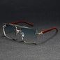 2025 lunettes De soleil carrées De luxe pour hommes nouveau en bois Vintage Designer lunettes De mode lunettes De soleil femmes vacances Gafas De Sol Hombre