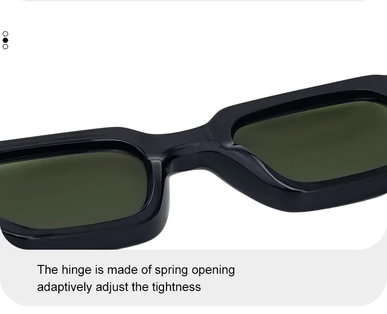 Polarisées Carré Punk lunettes de Soleil Hommes 2025 De Luxe Marque Classique Rectangle Lunettes De Soleil UV400 Conduite Lunettes De Mode En Plein Air Nuances