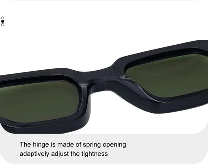 Polarisées Carré Punk lunettes de Soleil Hommes 2025 De Luxe Marque Classique Rectangle Lunettes De Soleil UV400 Conduite Lunettes De Mode En Plein Air Nuances