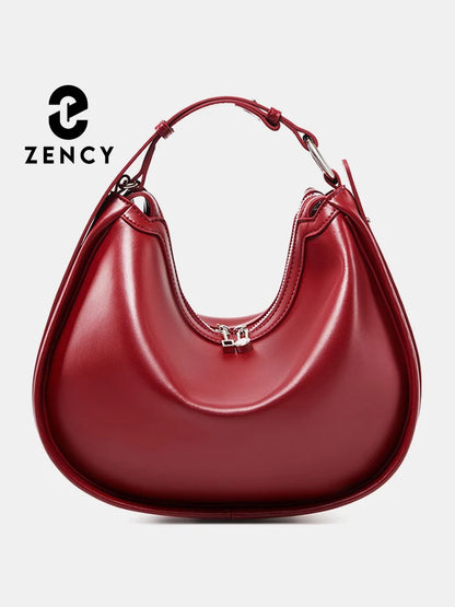 Zency Premium en cuir véritable femmes Sac à main de luxe Hobo Sac grande capacité mode épaule Bolsa pour femme amant fille cadeau Sac