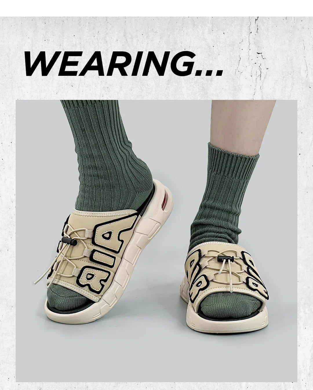 Pantoufles hommes coussin d'air conception glisser homme été nouveau PVC doux antidérapant hommes pantoufles de sport pour hommes tongs Chanclas Hombre