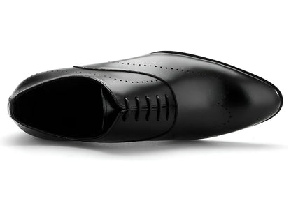 Chaussures Oxford en cuir véritable pour hommes, chaussures de haute qualité, faites à la main, pleine fleur, pour les affaires, décontractées, pour la vie quotidienne, 2024