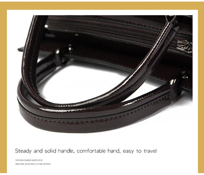 Sacs à main en cuir verni pour femmes, sacs à bandoulière pour dames, sacs à main de créateurs de luxe, petit sac fourre-tout décontracté, initié par la marque, nouveau