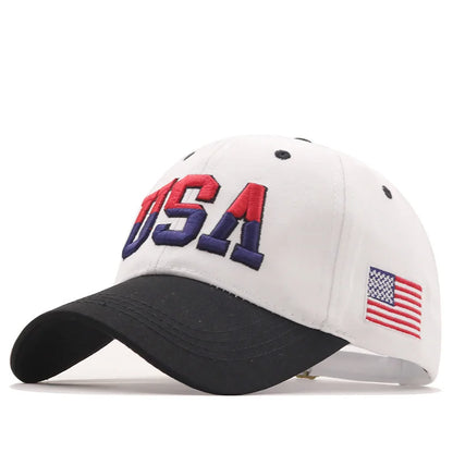 Casquette de Baseball drapeau américain pour hommes et femmes, chapeau à rabat en coton, unisexe, broderie américaine, Hip Hop, Gorras Pet, nouvelle marque
