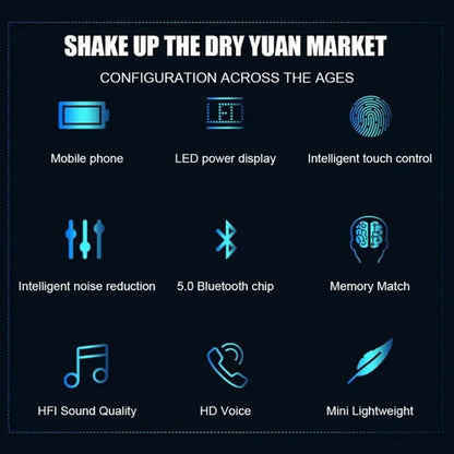 TWS F9-5 Écouteur Bluetooth Écouteurs Casque Sans Fil Hifi Stéréo dehors Écouteurs Casque Prothèses Auditives Avec Micro Mains Libres