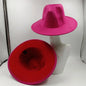 Chapeau Fedora à larges bords pour hommes et femmes, chapeau en feutre ander, chapeau d'église, laine douce, grande taille, DN, britannique, 60cm