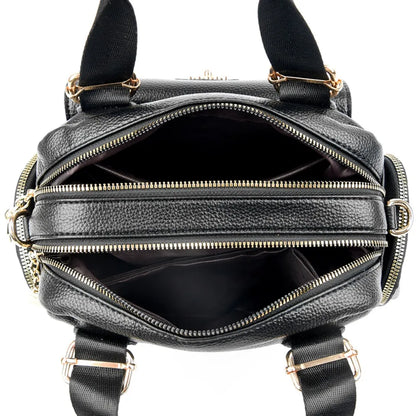 Sac à bandoulière en cuir PU de haute qualité pour femmes, fourre-tout, sacoche multi-poches pour les déplacements quotidiens