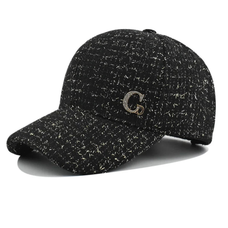 Casquette de Baseball avec Patch M en métal, chapeau noir élégant pour homme et femme, chapeau de soleil léger et réglable pour femmes