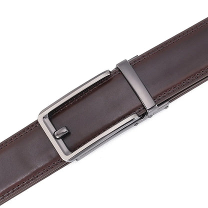 Blanc boucle automatique hommes ceinture en cuir hommes mode pantalons décontractés ceinture de Golf en cuir véritable homme pantalon décontracté ceintures mâle