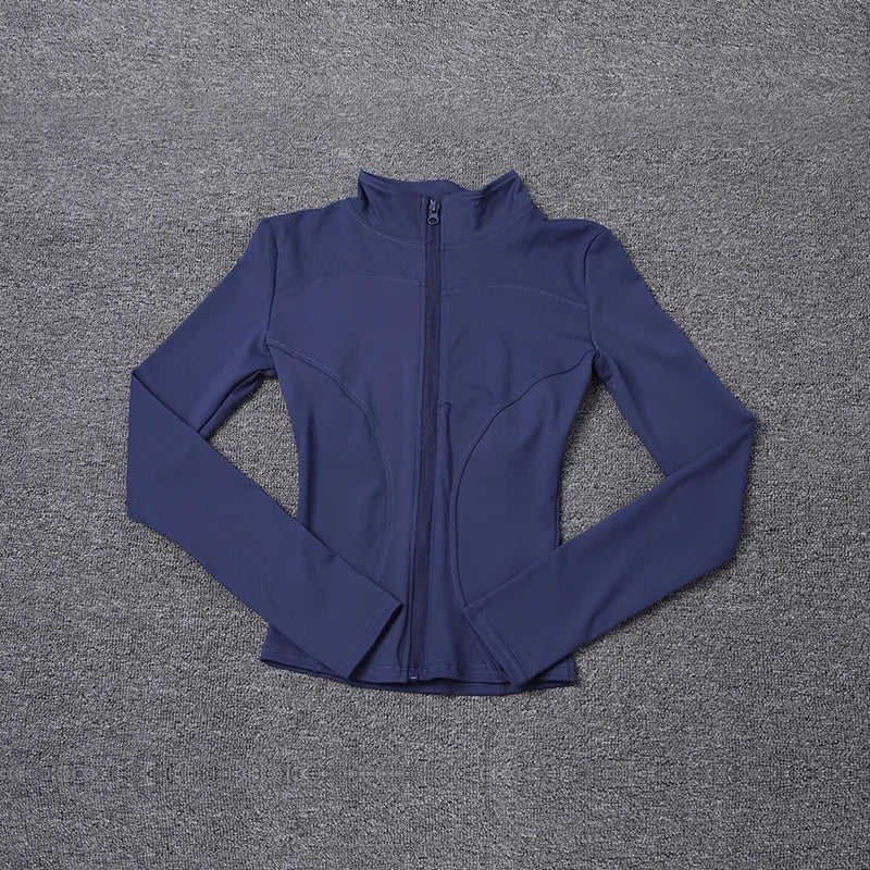 Veste de Sport pour femmes, chemise à manches longues, manteau d'entraînement, vêtements d'entraînement, de Yoga