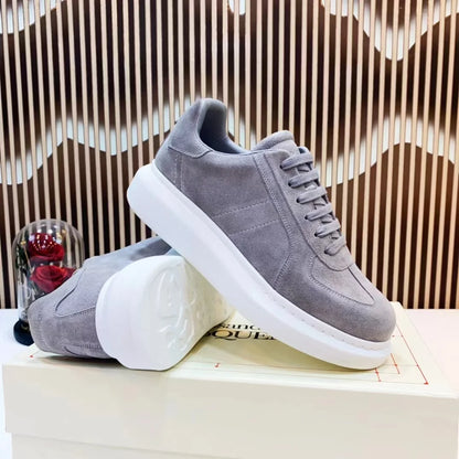 Baskets décontractées en cuir fabriquées à la main pour hommes, baskets à plateforme, mocassins plats originaux unisexes, chaussures pour hommes