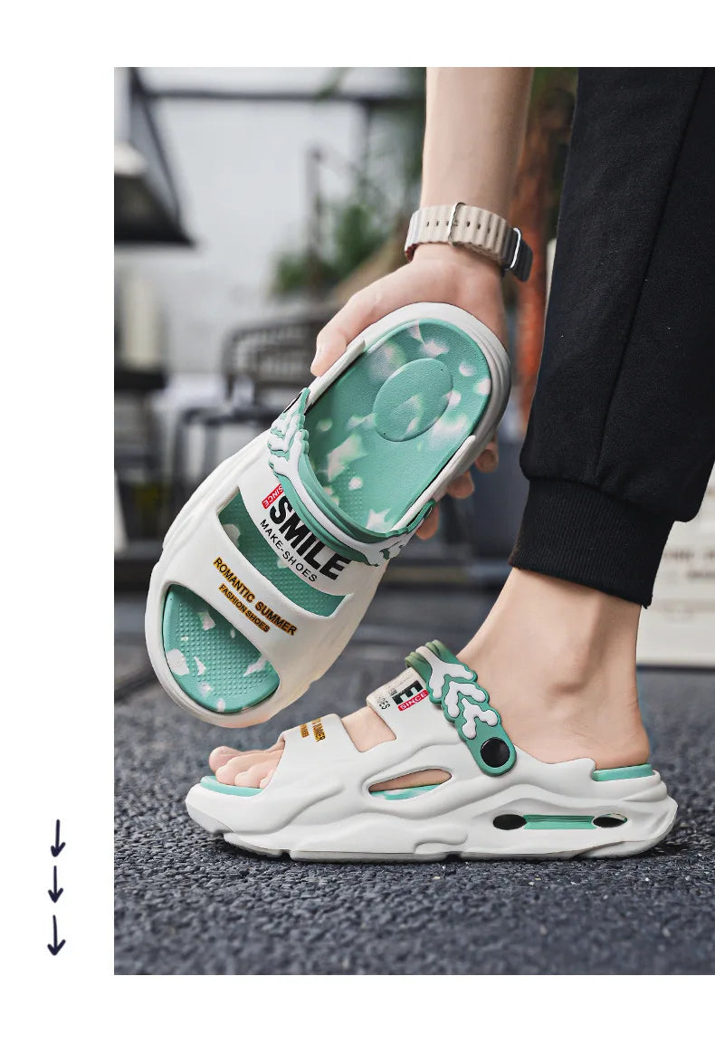 Chaussons pour hommes EVA femmes sandales chaussures à plate-forme confortables antidérapant doux hommes chaussures De plage été Sandalias De Mujer Verano 2025