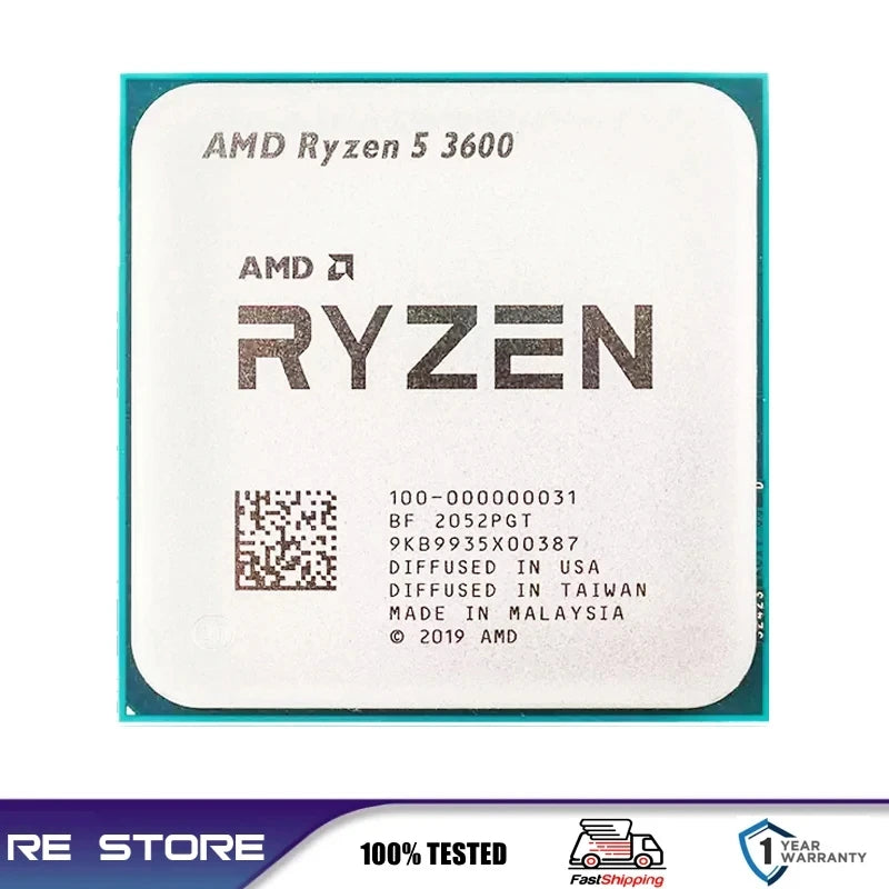 Processeur AMD Ryzen 5 R5 3600 3,6 GHz 6 cœurs 12 threads LGA AM4
